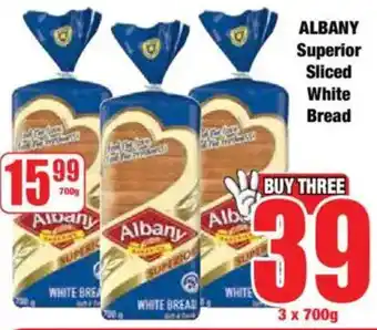 Boxer ALBANY Superior Sliced White Bread offer
