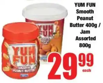Boxer YUM FUN Smooth Peanut Butter/ Jam Assorted offer