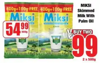 Boxer MIKSI Skimmed Milk With Palm Oil offer