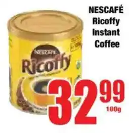 Boxer NESCAFÉ Ricoffy Instant Coffee offer