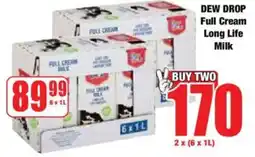 Boxer DEW DROP Full Cream Long Life Milk offer