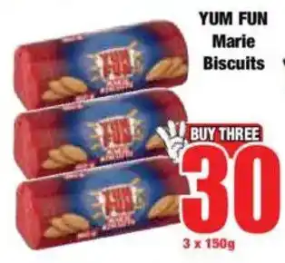 Boxer YUM FUN Marie Biscuits offer
