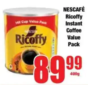 Boxer NESCAFÉ Ricoffy Instant Coffee Value Pack offer