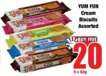 Boxer YUM FUN Cream Biscuits Assorted offer