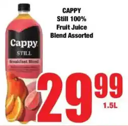 Boxer CAPPY Still 100% Fruit Juice Blend Assorted offer