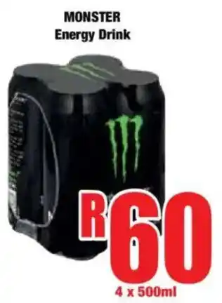 Boxer MONSTER Energy Drink offer
