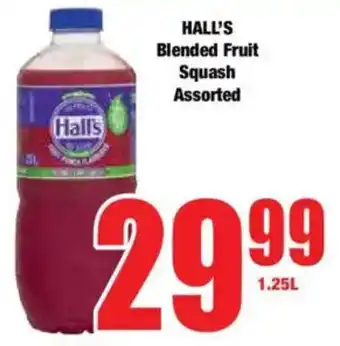 Boxer HALL'S Blended Fruit Squash Assorted offer