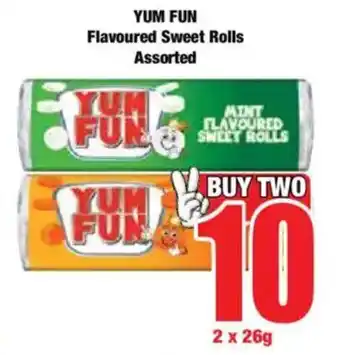 Boxer YUM FUN Flavoured Sweet Rolls Assorted offer