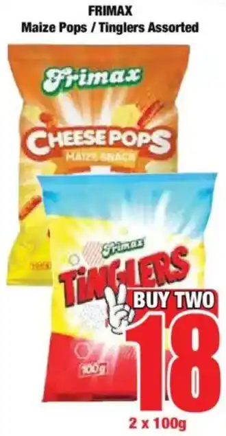 Boxer FRIMAX Maize Pops/ Tinglers Assorted offer