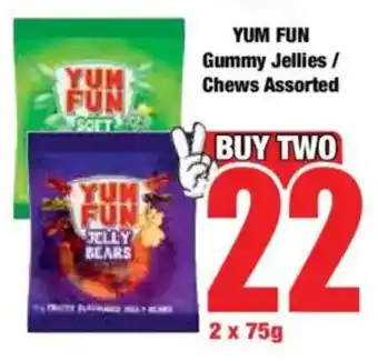 Boxer YUM FUN Gummy Jellies/ Chews Assorted offer