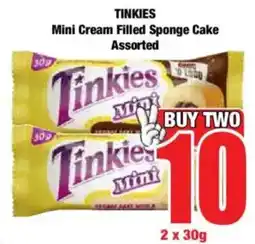 Boxer TINKIES Mini Cream Filled Sponge Cake Assorted offer