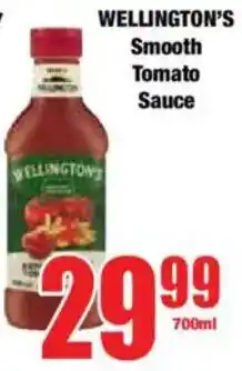 Boxer WELLINGTON'S Smooth Tomato Sauce offer