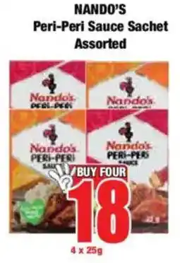 Boxer NANDO'S Peri-Peri Sauce Sachet Assorted offer