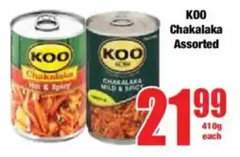 Boxer KOO Chakalaka Assorted offer