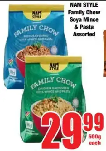 Boxer NAM STYLE Family Chow Soya Mince & Pasta Assorted offer