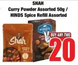 Boxer SHAH Curry Powder Assorted/ HINDS Spice Refill Assorted offer