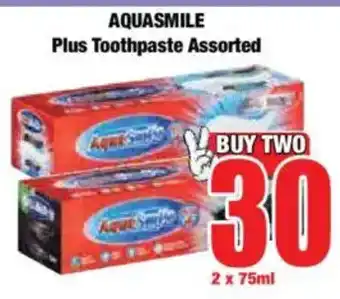 Boxer AQUASMILE Plus Toothpaste Assorted offer