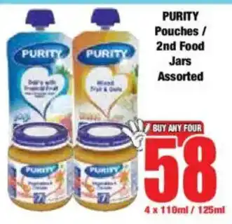 Boxer PURITY Pouches/ 2nd Food Jars Assorted offer