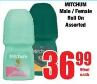 Boxer MITCHUM Male/ Female Roll On Assorted offer