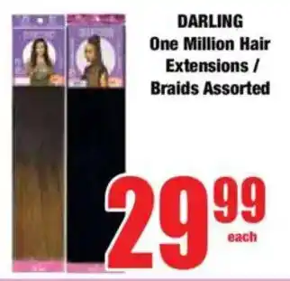 Boxer DARLING One Million Hair Extensions/ Braids Assorted offer