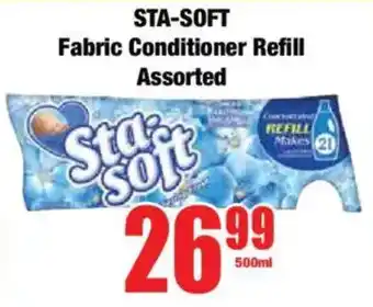 Boxer STA-SOFT Fabric Conditioner Refill Assorted offer