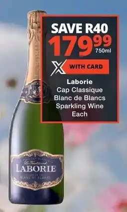 Liquor Shop Laborie Cap Classique Blanc de Blancs Sparkling Wine offer
