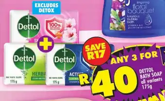 Shoprite Dettol bath soap offer