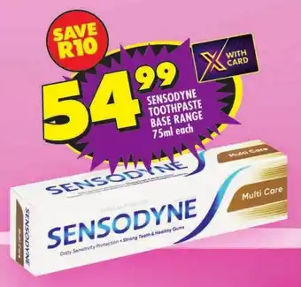 Sensodyne toothpaste base range