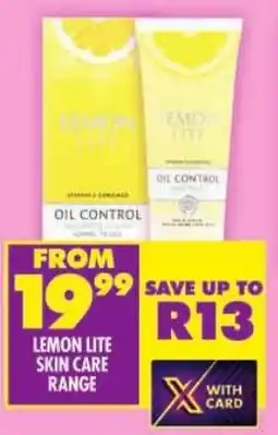 Shoprite Lemon lite skin care range offer