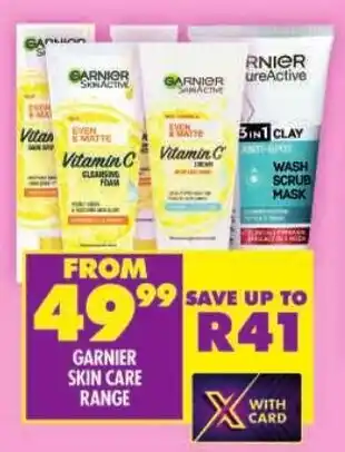 Shoprite Garnier skin care range offer