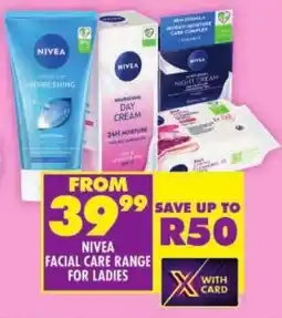 Shoprite Nivea facial care range offer