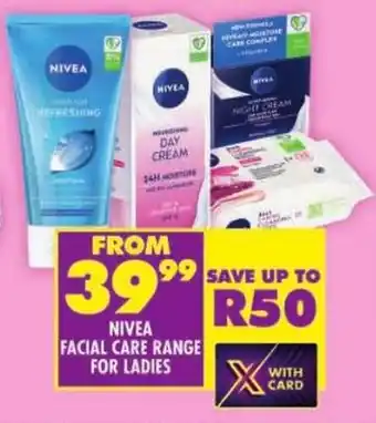 Shoprite Nivea facial care range offer