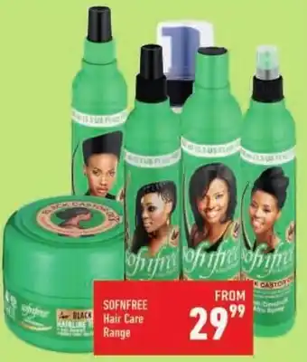Shoprite SOFNFREE Hair Care Range offer