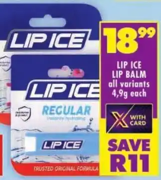 Shoprite Lip ice lip balm offer
