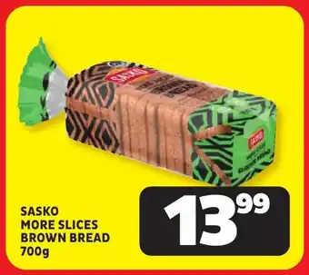 Usave Sasko more slices brown bread offer
