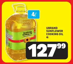 Usave Ubrand sunflower cooking oil offer