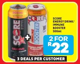 Usave Score energy drink/ immune booster offer