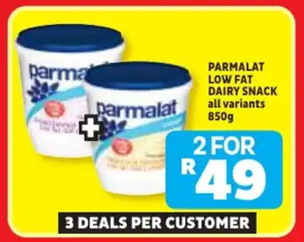 Usave Parmalat low fat dairy snack offer