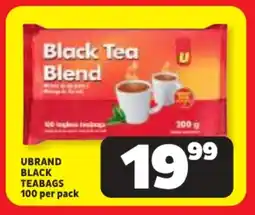 Usave Ubrand black teabags offer