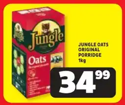 Usave Jungle oats original porridge offer