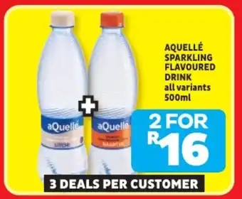 Usave Aquellé sparkling flavoured drink offer