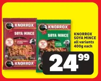 Usave Knorrox soya mince offer