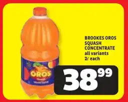 Usave Brookes oros squash concentrate offer