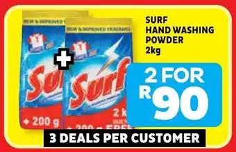 Usave Surf hand washing powder offer