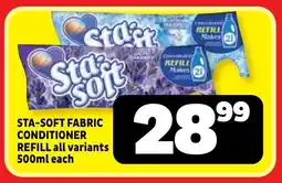 Usave Sta-soft fabric conditioner refill offer