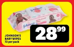 Usave Johnson's baby wipes offer