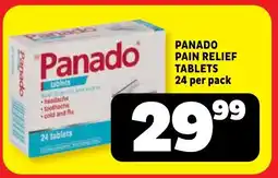 Usave Panado pain relief tablets offer