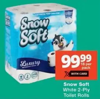 Snow Soft White 2-Ply Toilet Rolls