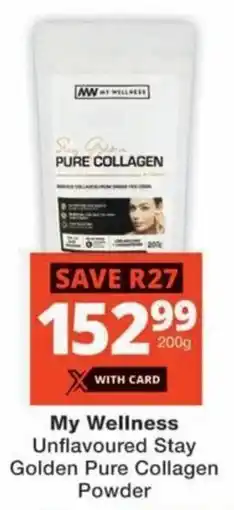 MediRite My Wellness Unflavoured Stay Golden Pure Collagen Powder offer