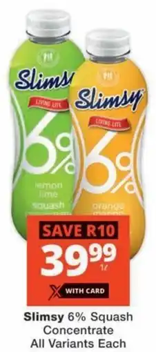 MediRite Slimsy 6% Squash Concentrate All Variants offer